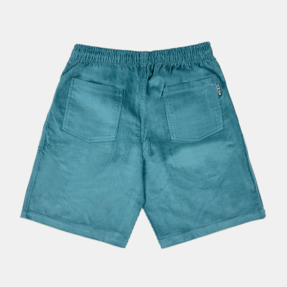 Aqua green ribbed shorts