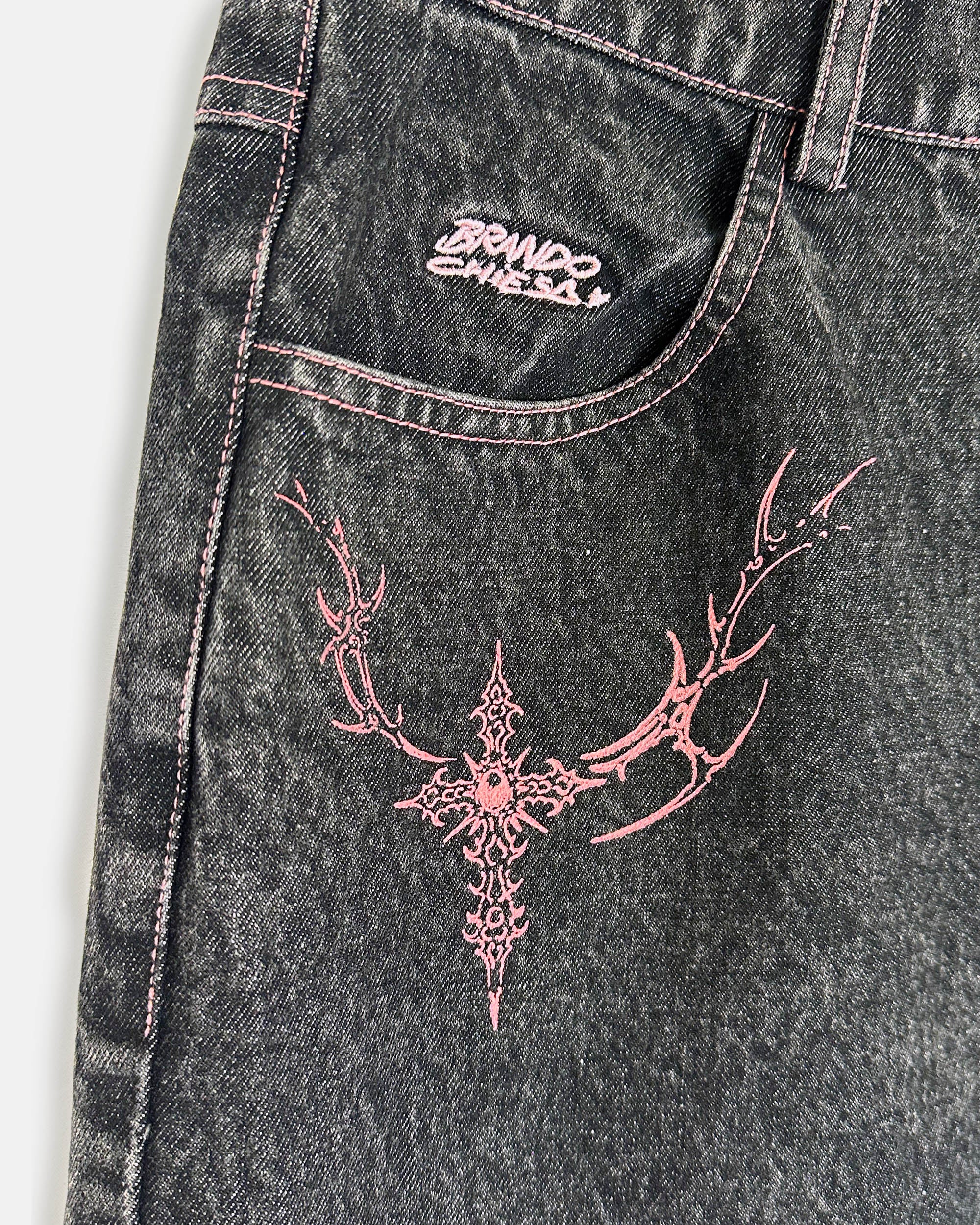 Baggy Black Jeans W/P