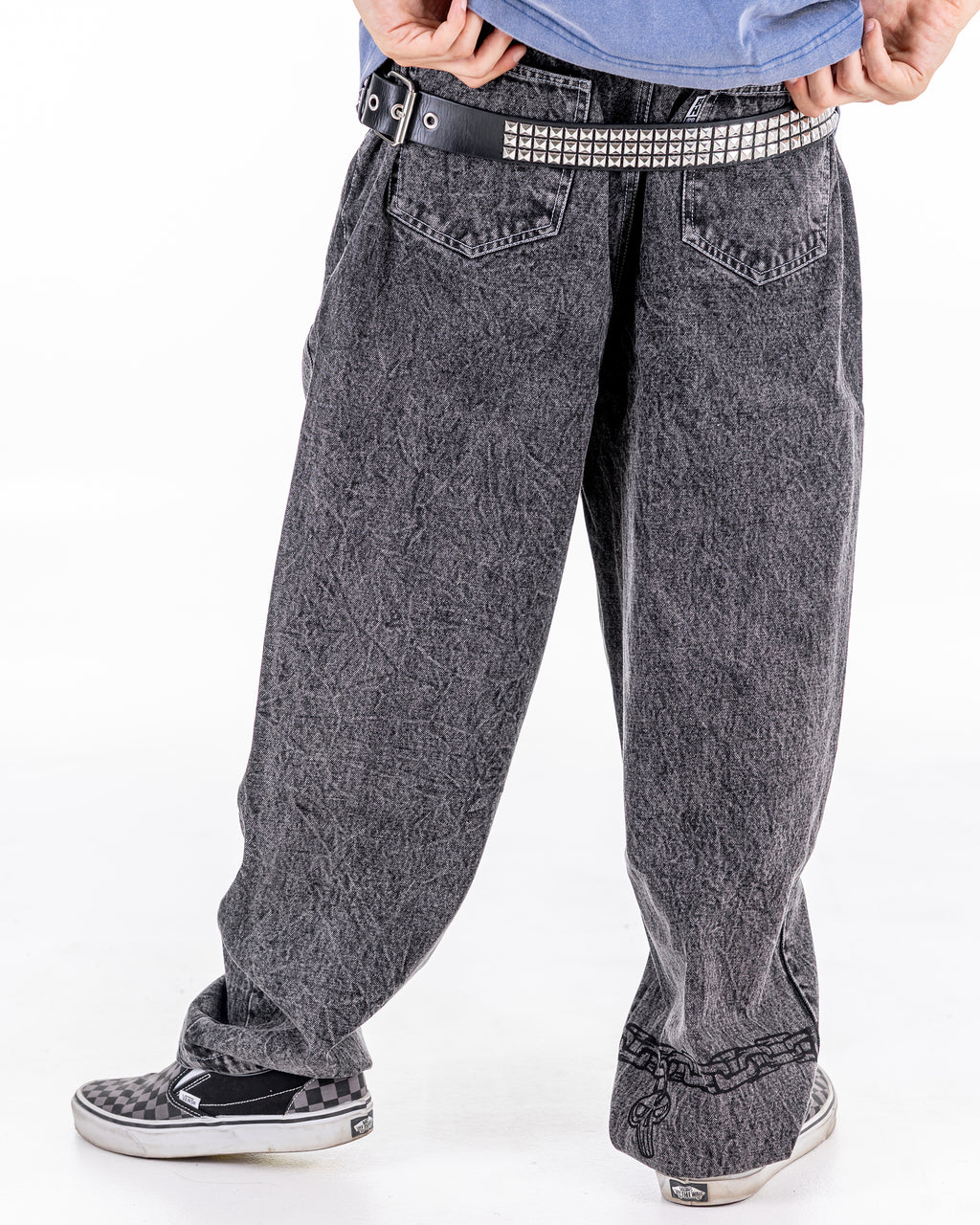 Cerbero Baggy Jeans Washed Grey