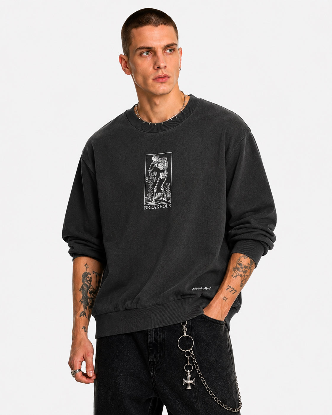 Memento Mori Black Sweater
