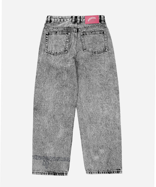 Cerbero Baggy Jeans Washed Grey